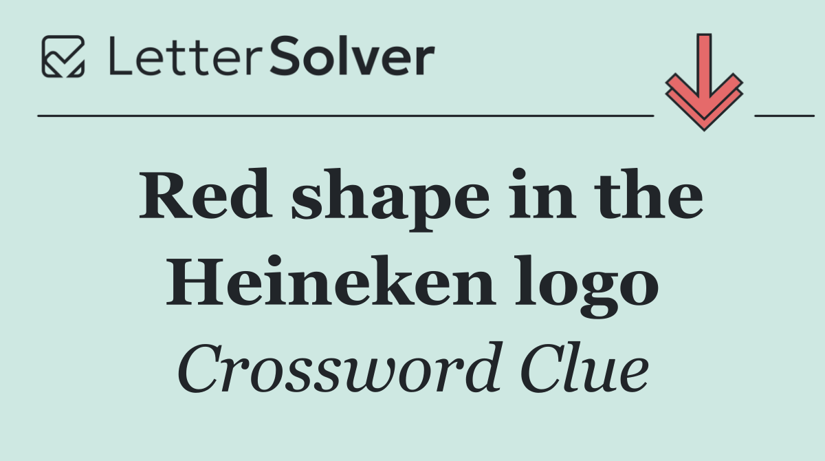 Red shape in the Heineken logo