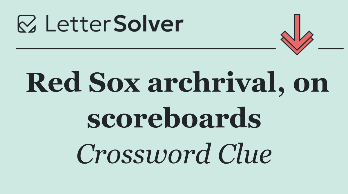 Red Sox archrival, on scoreboards