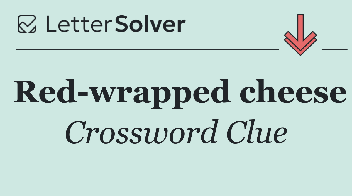 Red wrapped cheese