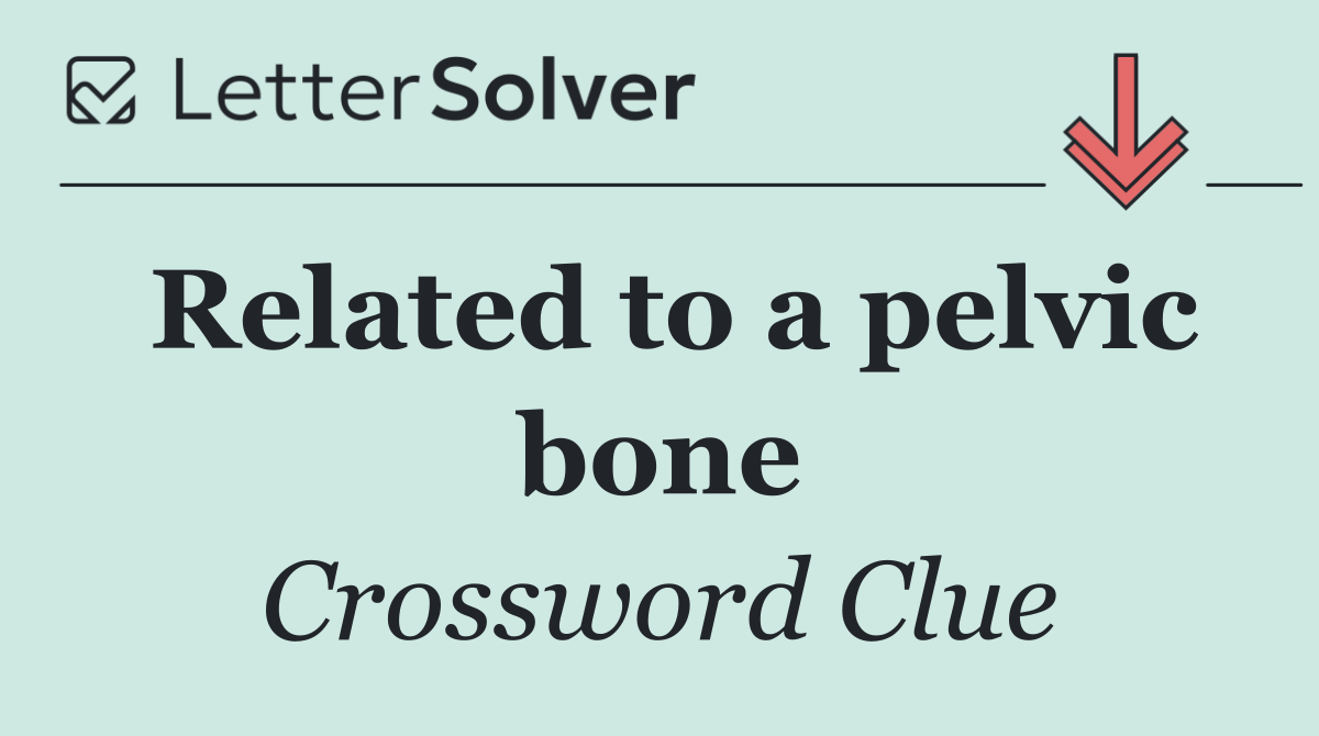 Related to a pelvic bone