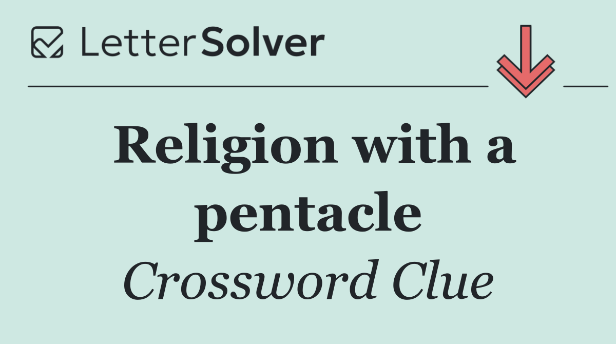 Religion with a pentacle