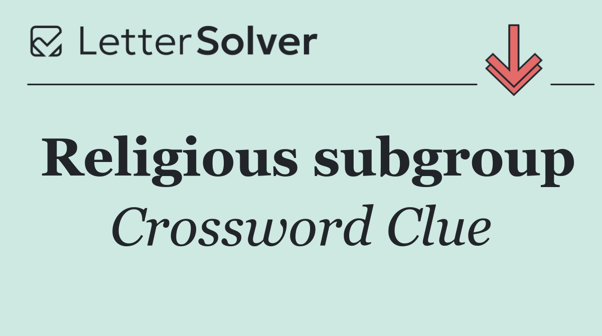 Religious subgroup