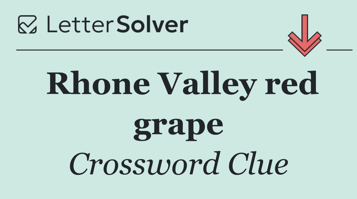 Rhone Valley red grape