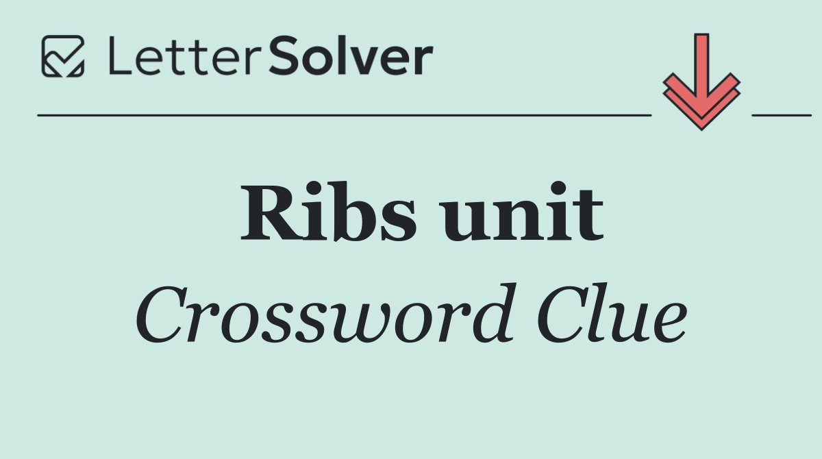 Ribs unit