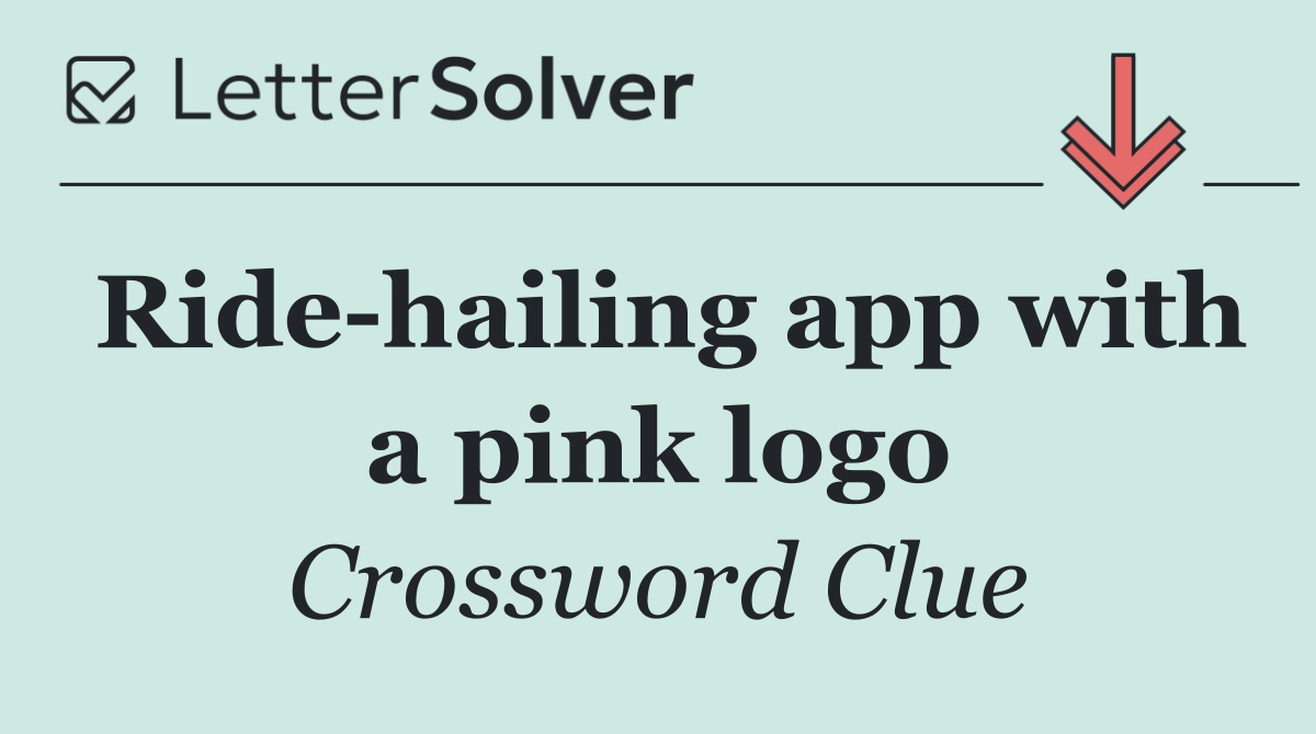 Ride hailing app with a pink logo