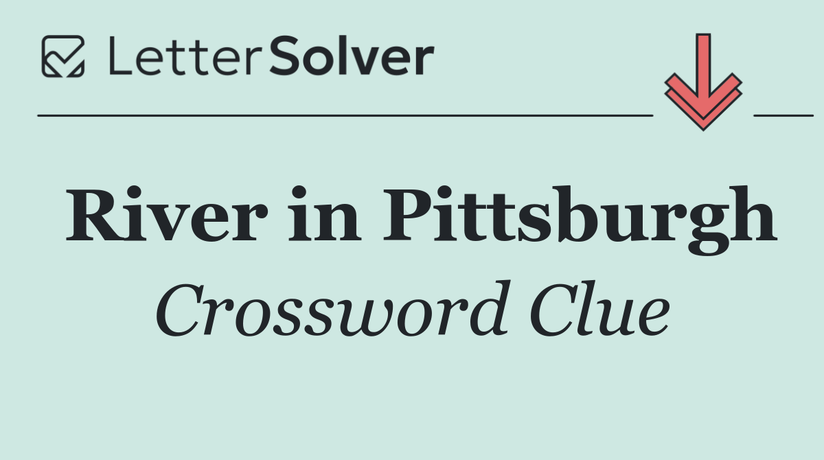 River in Pittsburgh