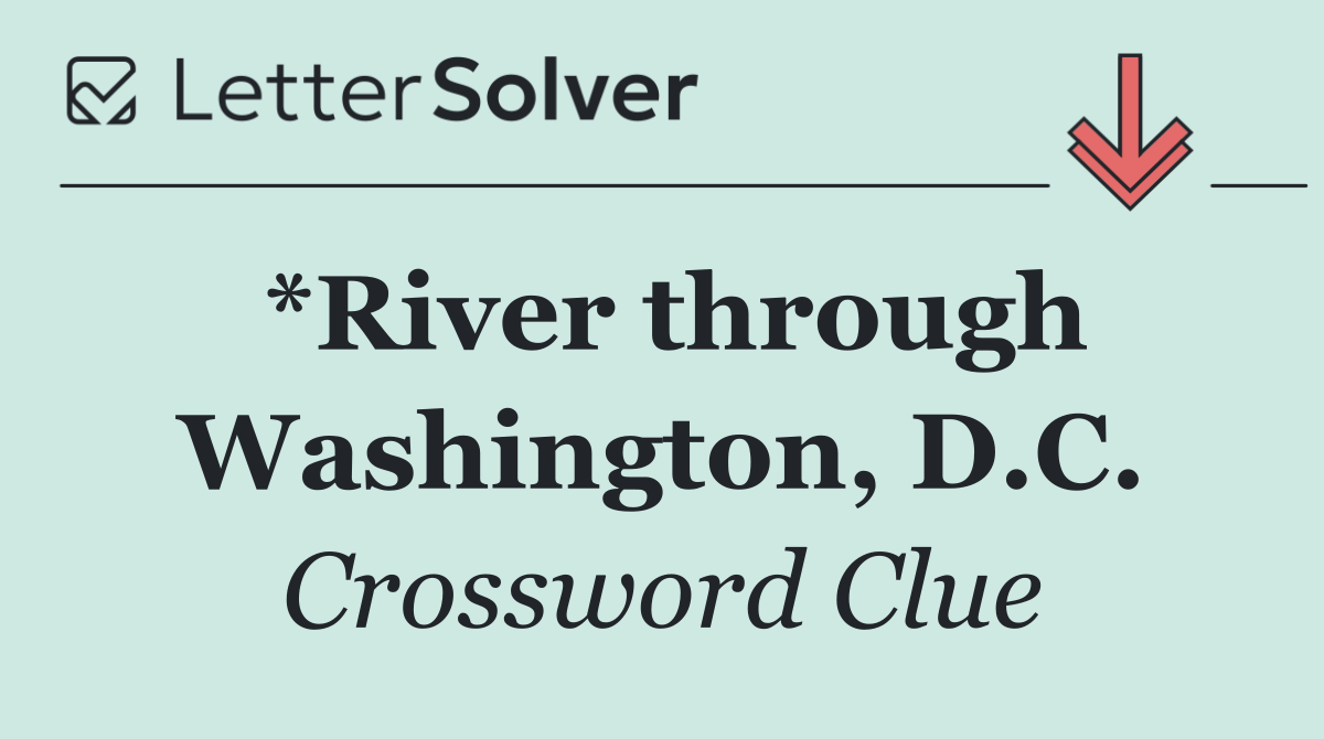 *River through Washington, D.C.