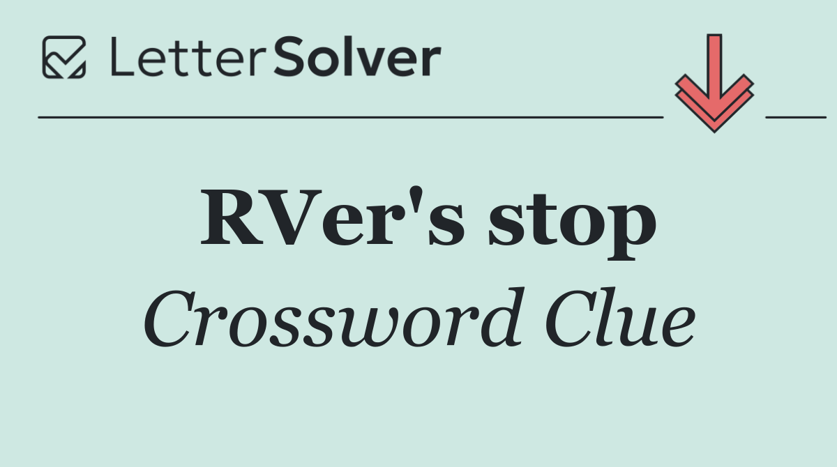 RVer's stop