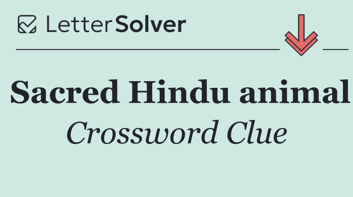 Sacred Hindu animal