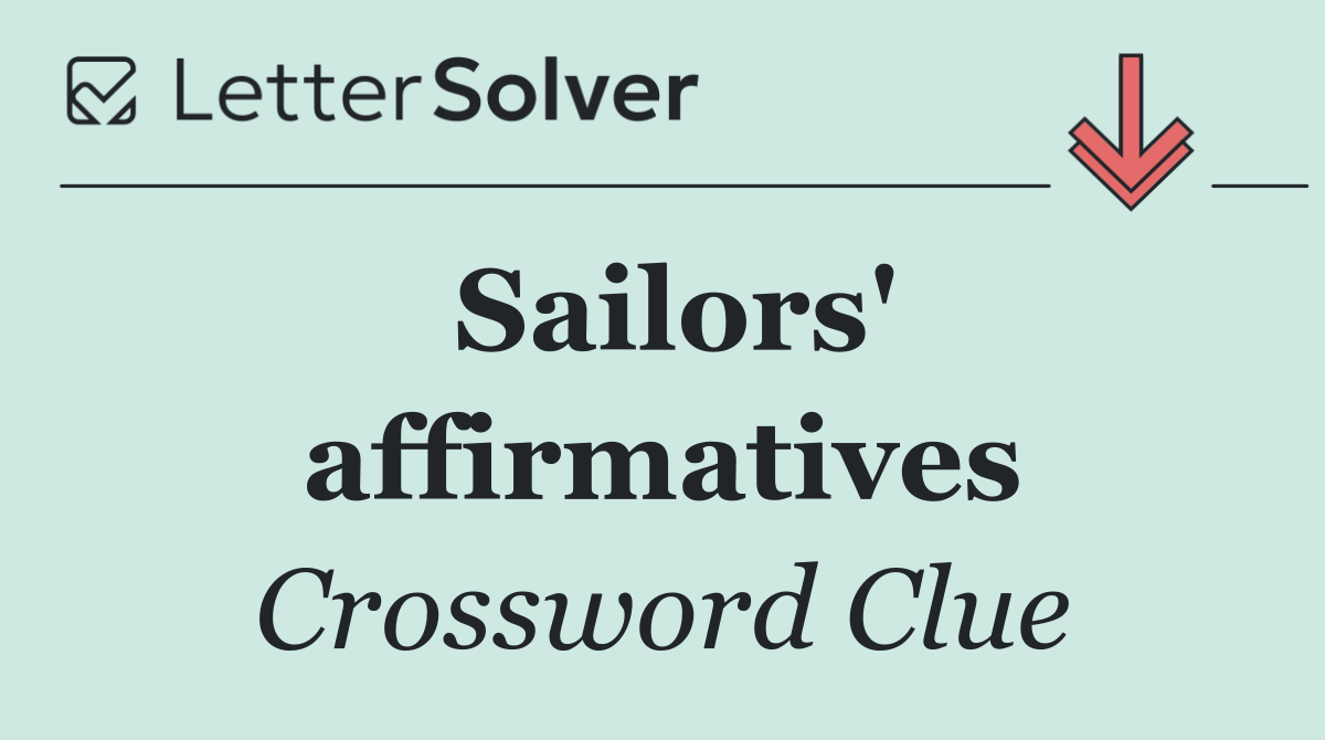 Sailors' affirmatives