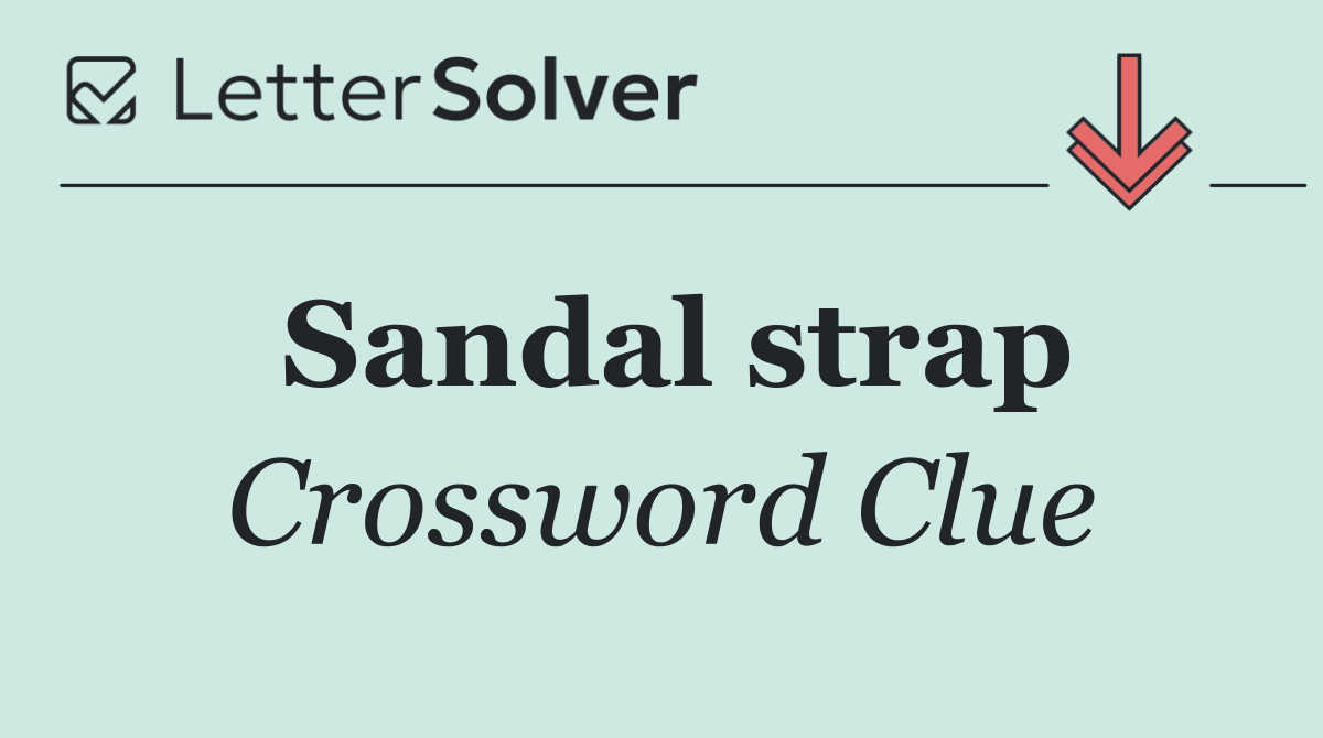 Sandal strap