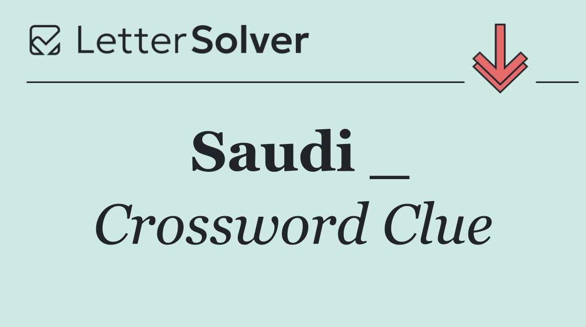 Saudi _