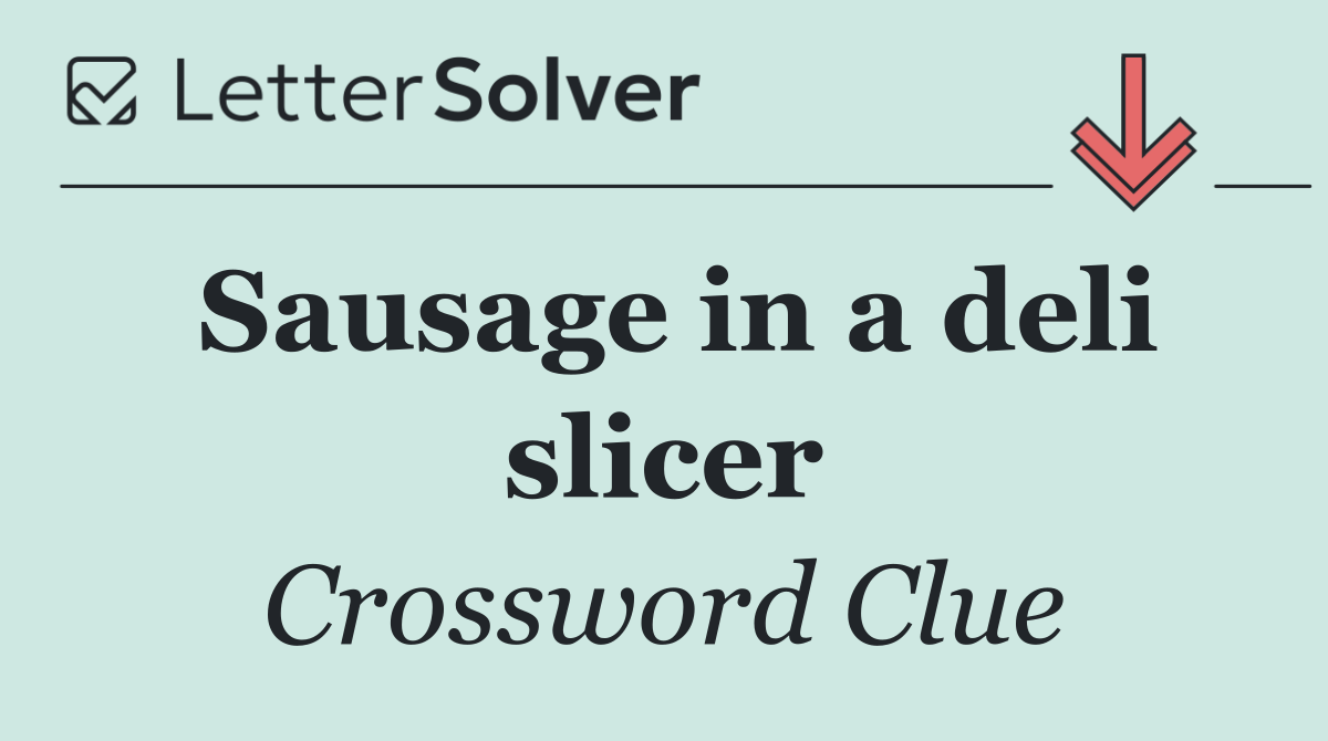 Sausage in a deli slicer