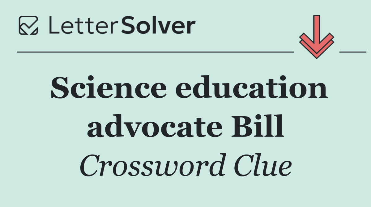 Science education advocate Bill