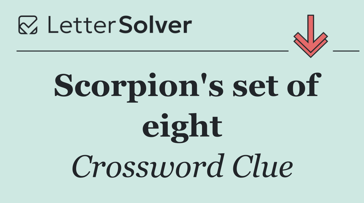 Scorpion's set of eight