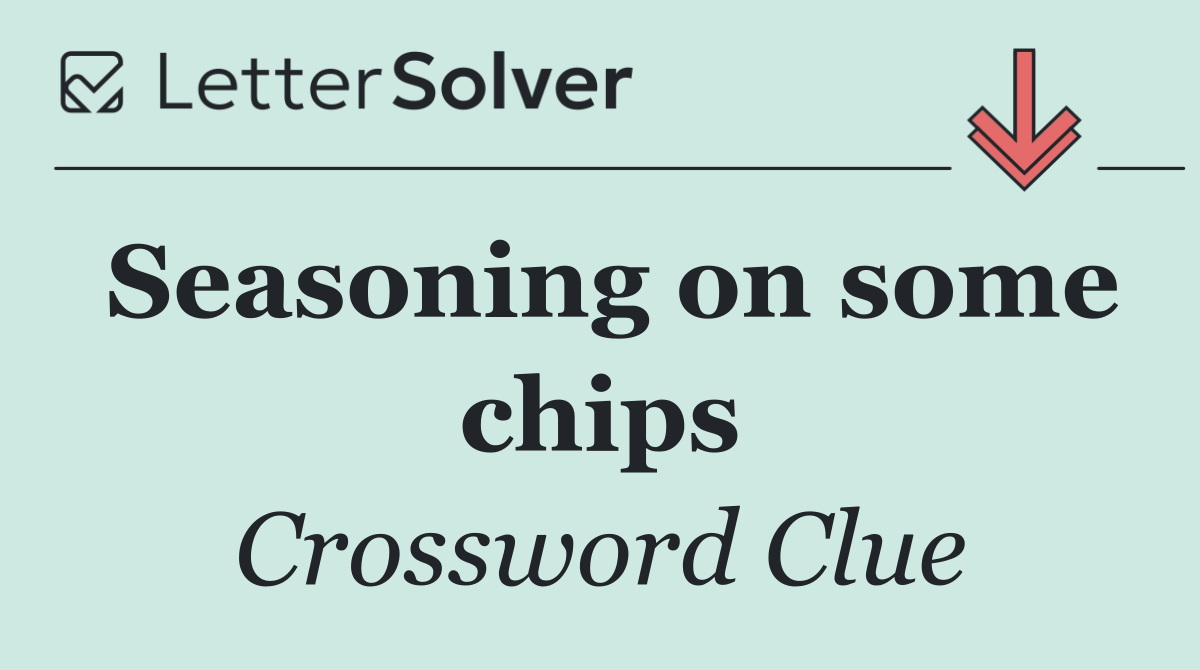 Seasoning on some chips