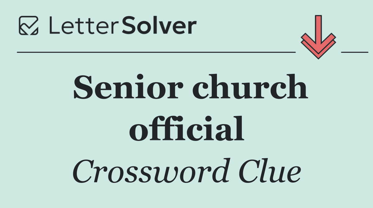 Senior church official