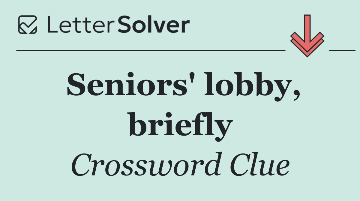 Seniors' lobby, briefly