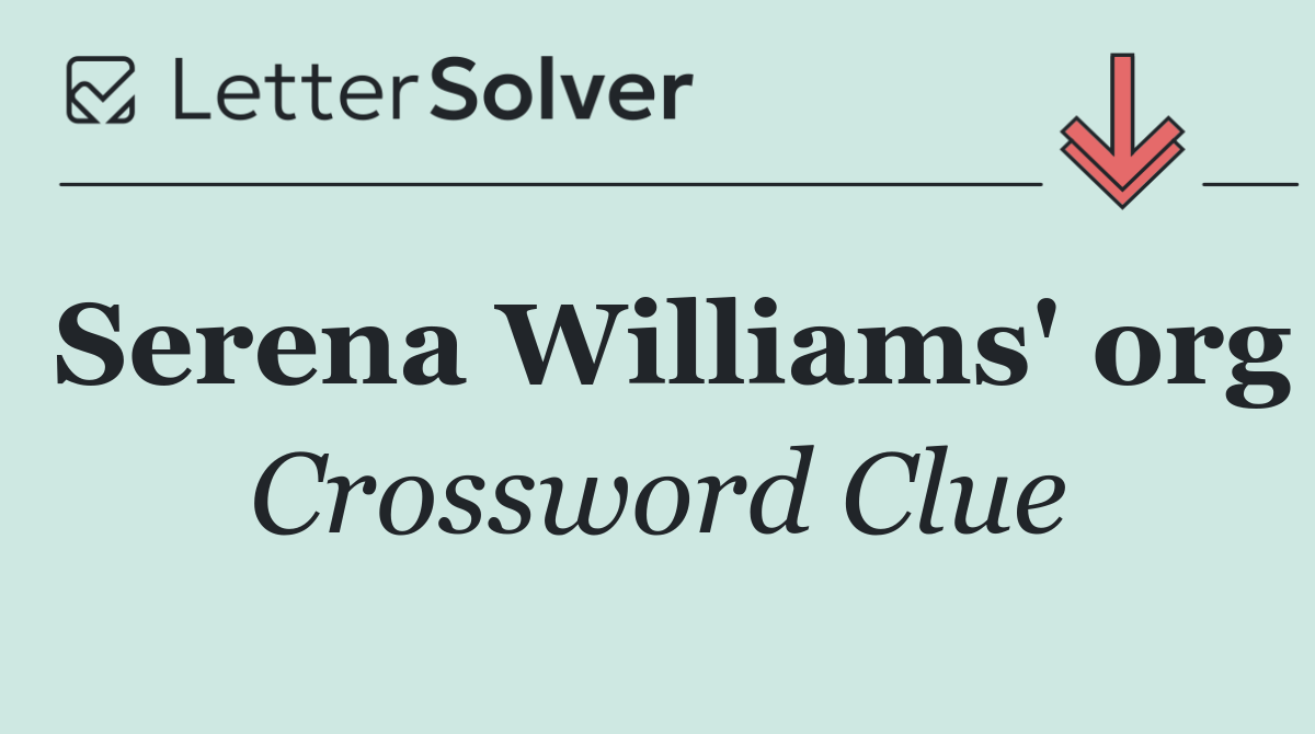 Serena Williams' org