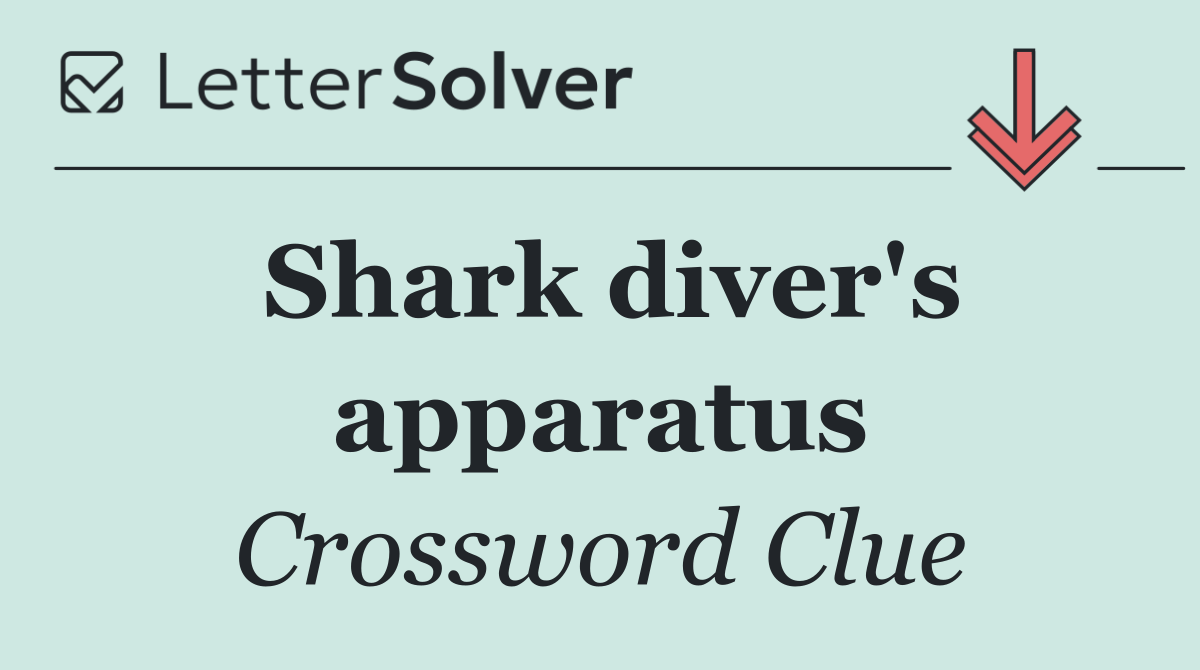 Shark diver's apparatus