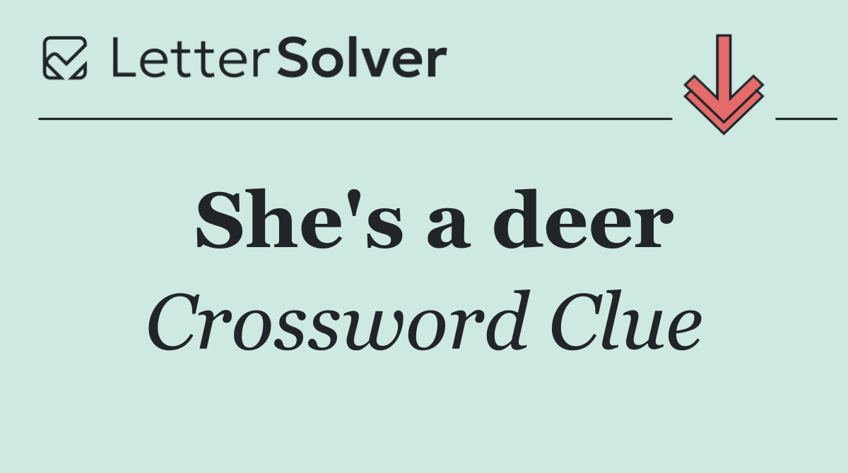 She's a deer