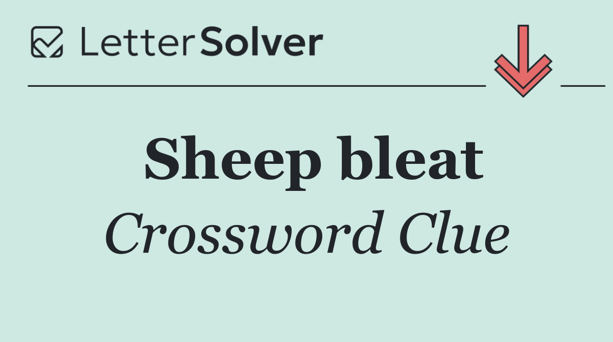 Sheep bleat