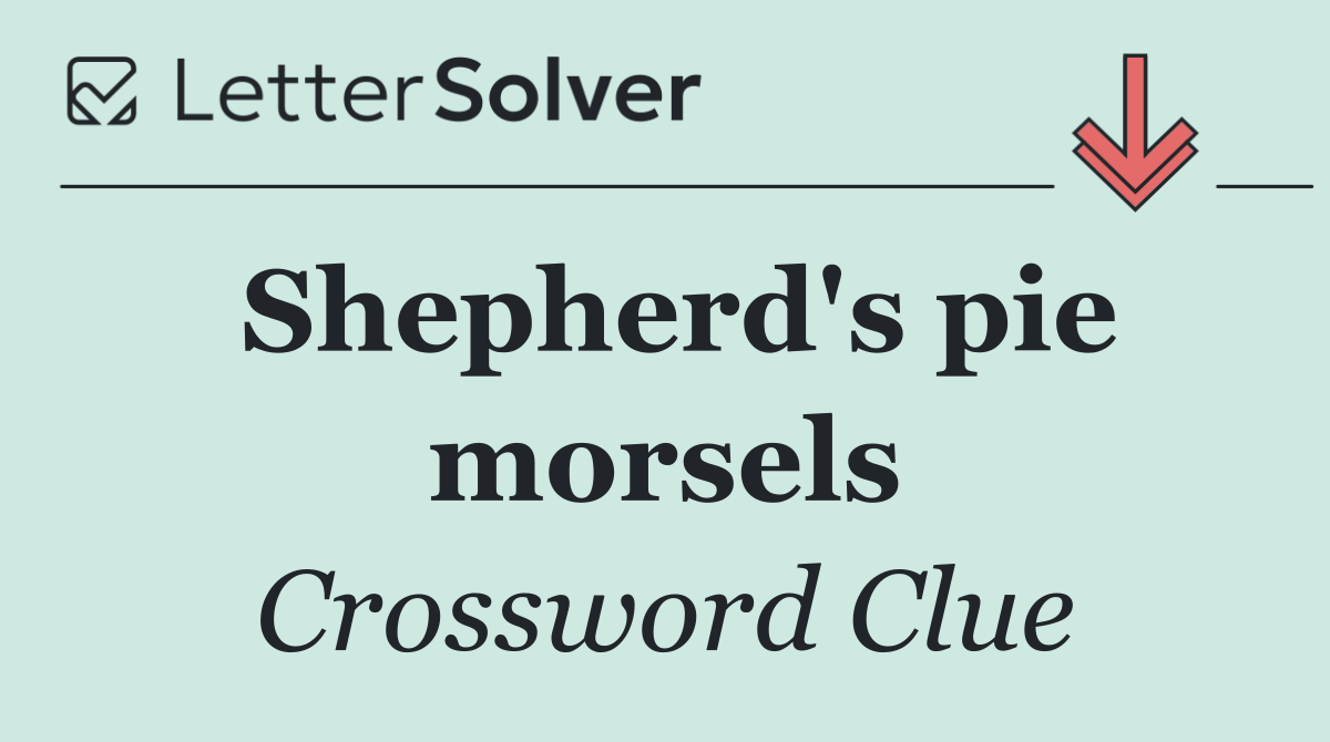Shepherd's pie morsels
