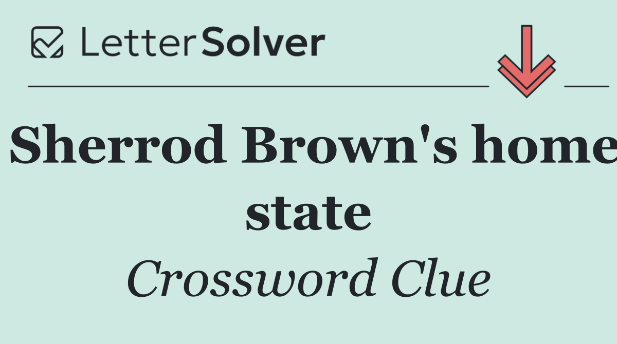 Sherrod Brown's home state