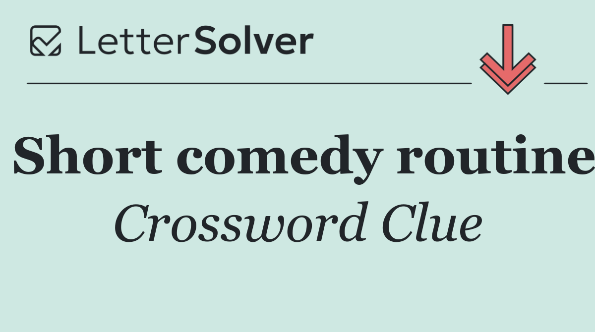 Short comedy routine