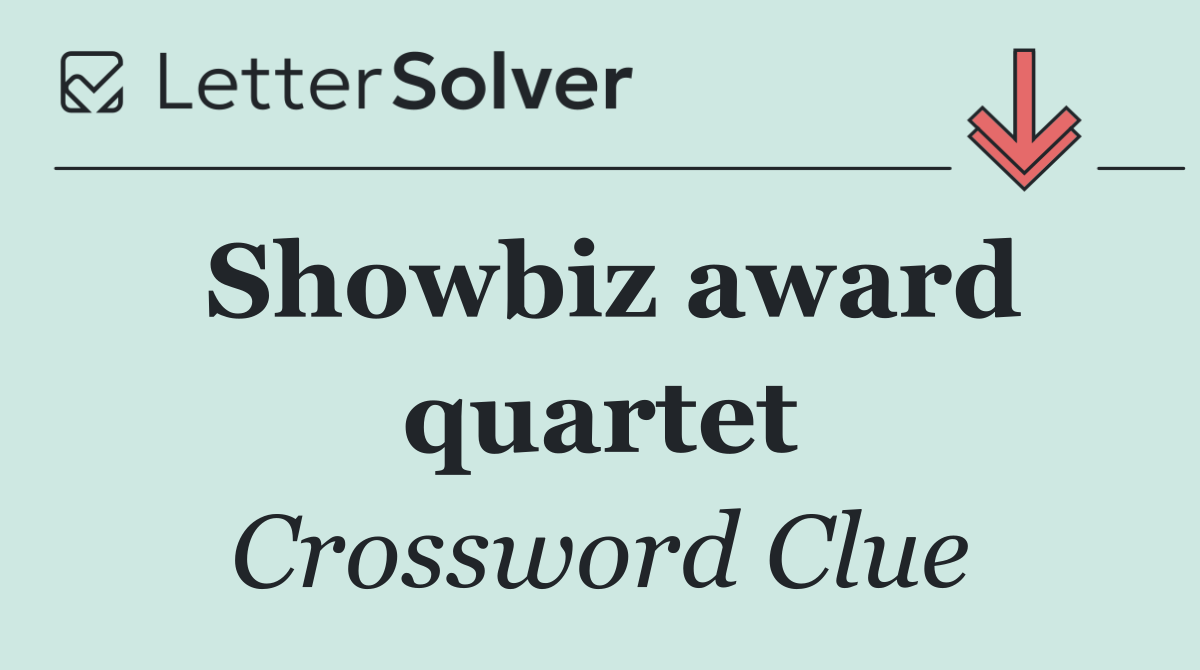 Showbiz award quartet