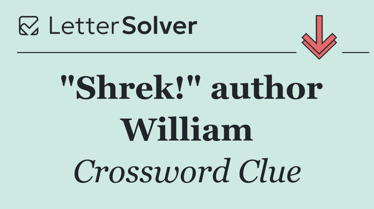 "Shrek!" author William