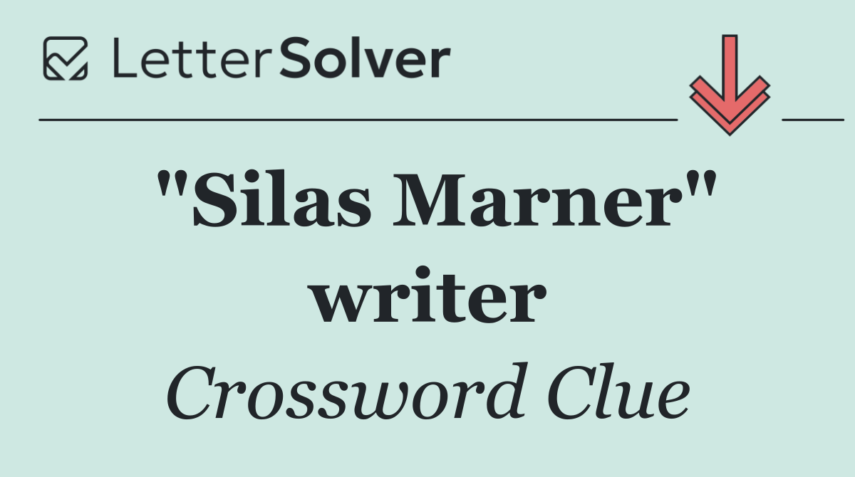 "Silas Marner" writer