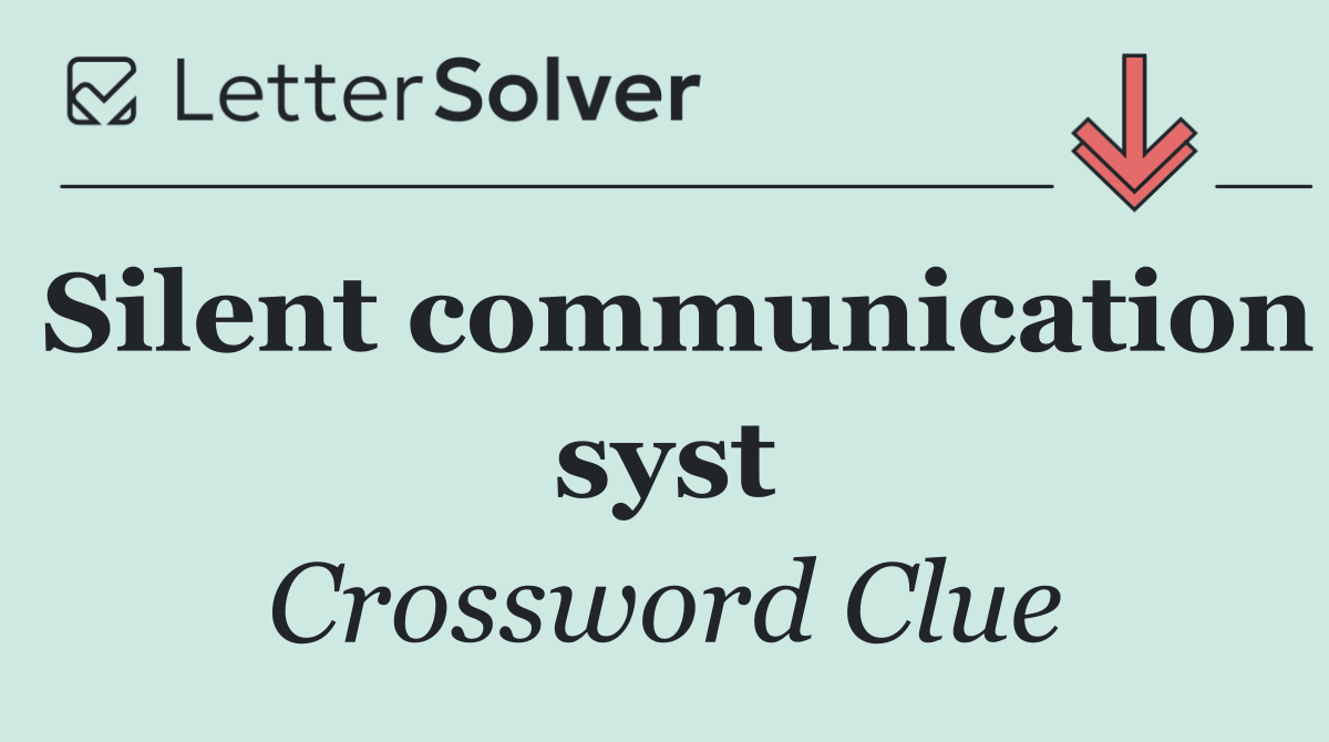 Silent communication syst
