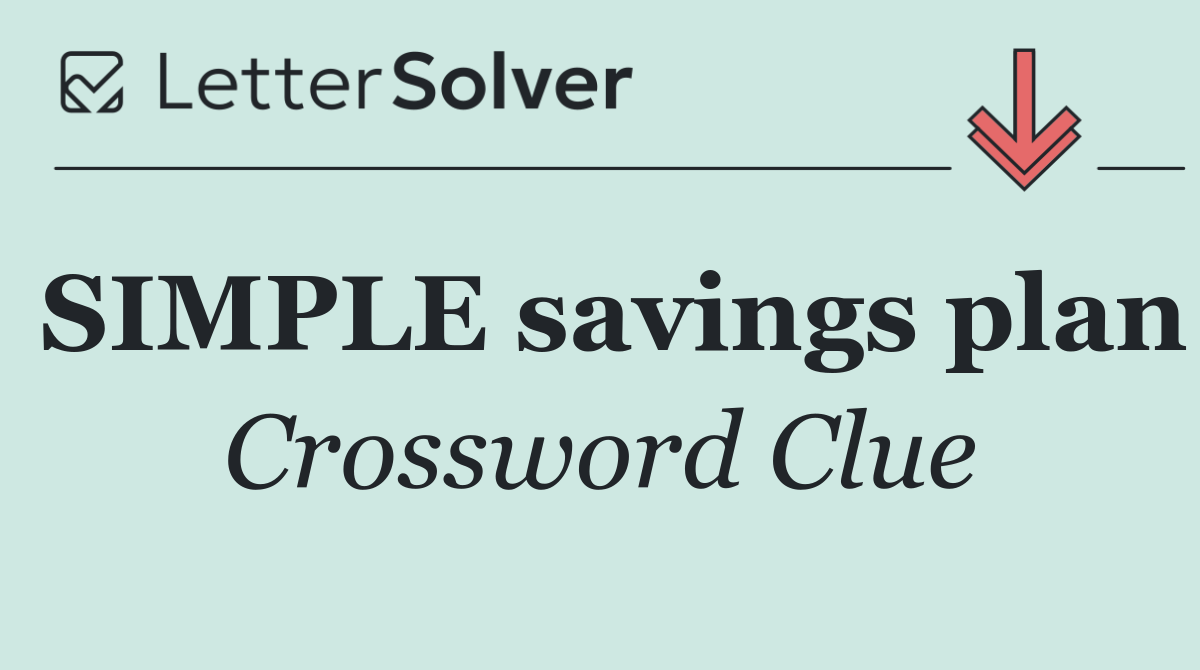 SIMPLE savings plan