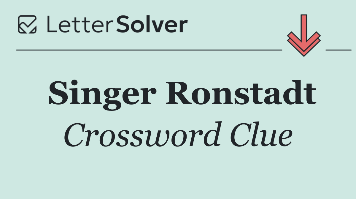 Singer Ronstadt