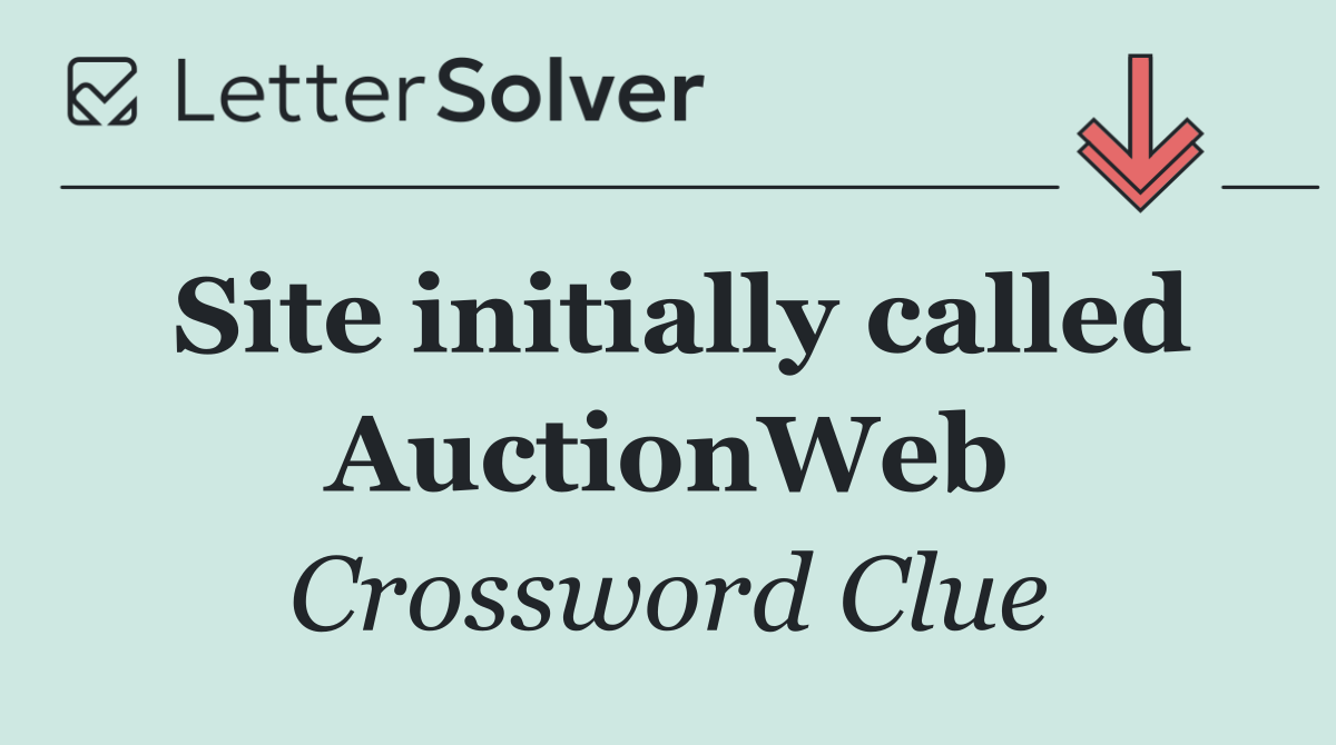 Site initially called AuctionWeb