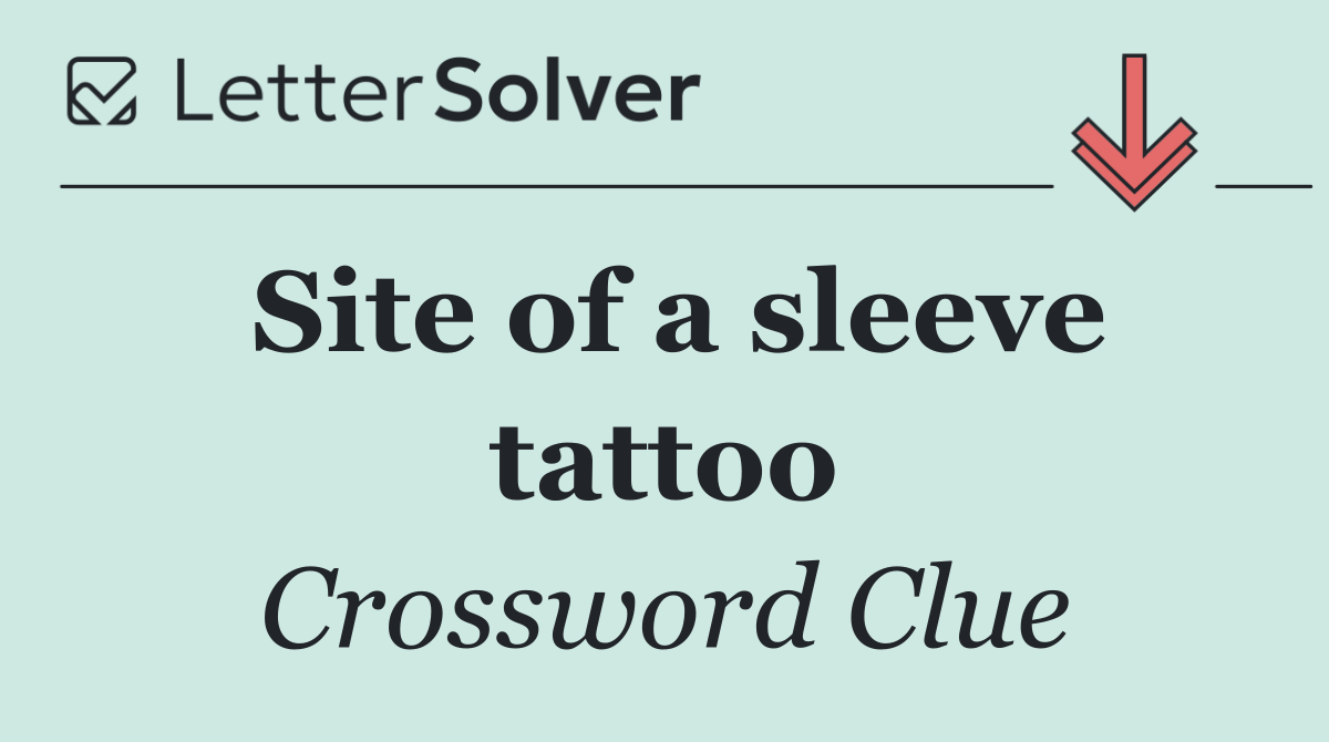 Site of a sleeve tattoo
