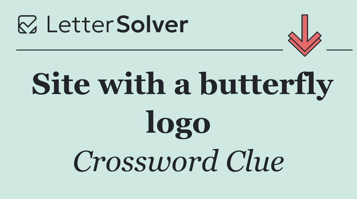 Site with a butterfly logo