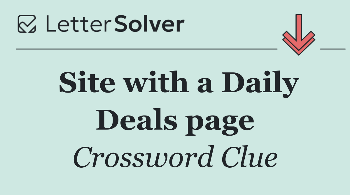 Site with a Daily Deals page
