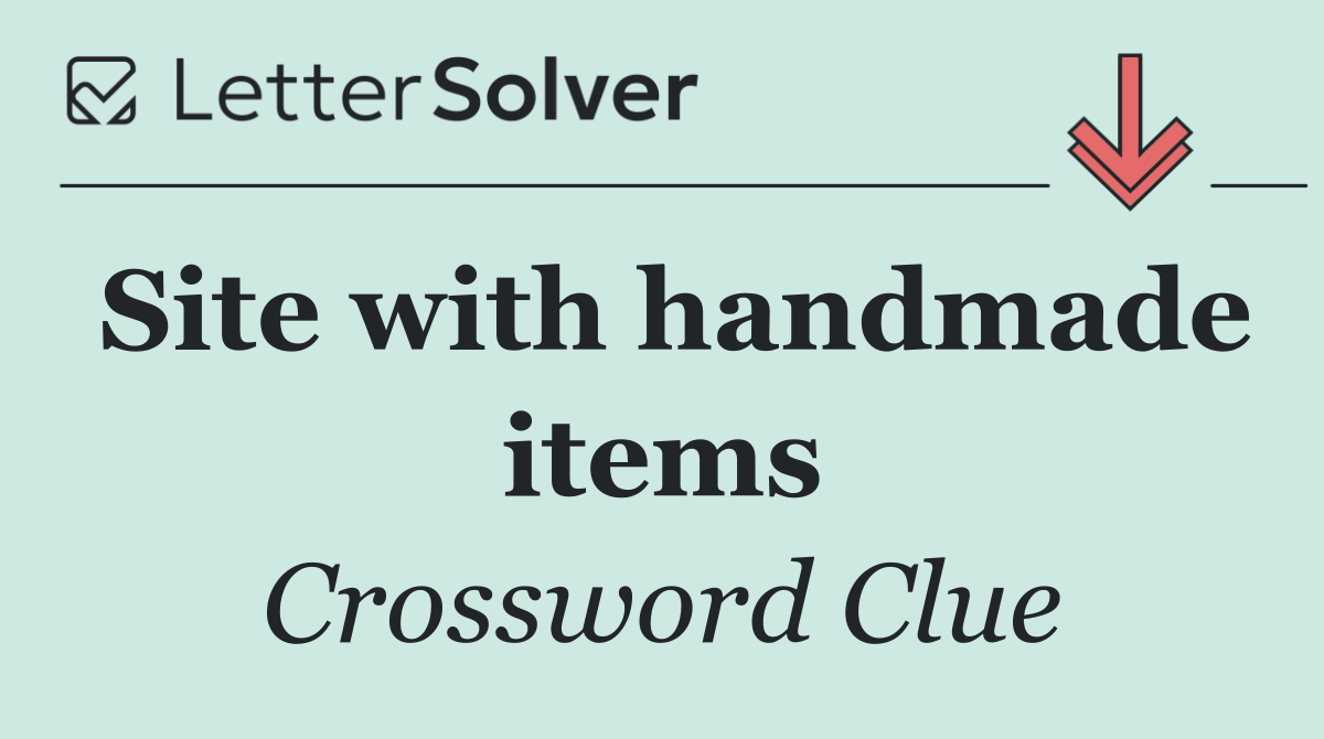 Site with handmade items
