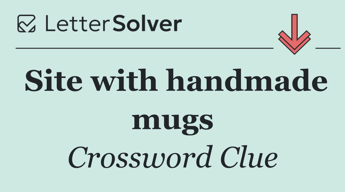 Site with handmade mugs
