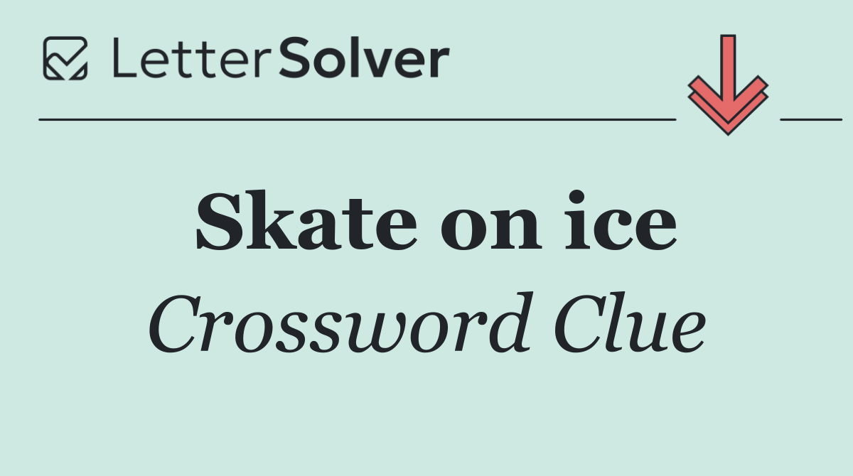 Skate on ice
