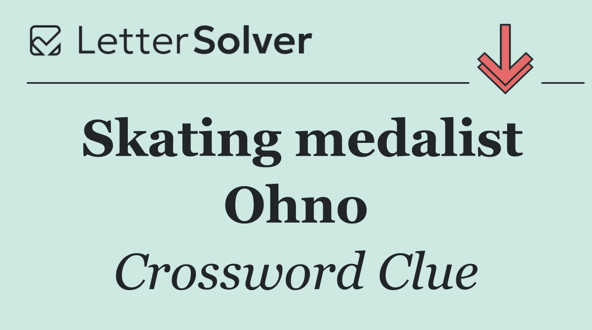 Skating medalist Ohno