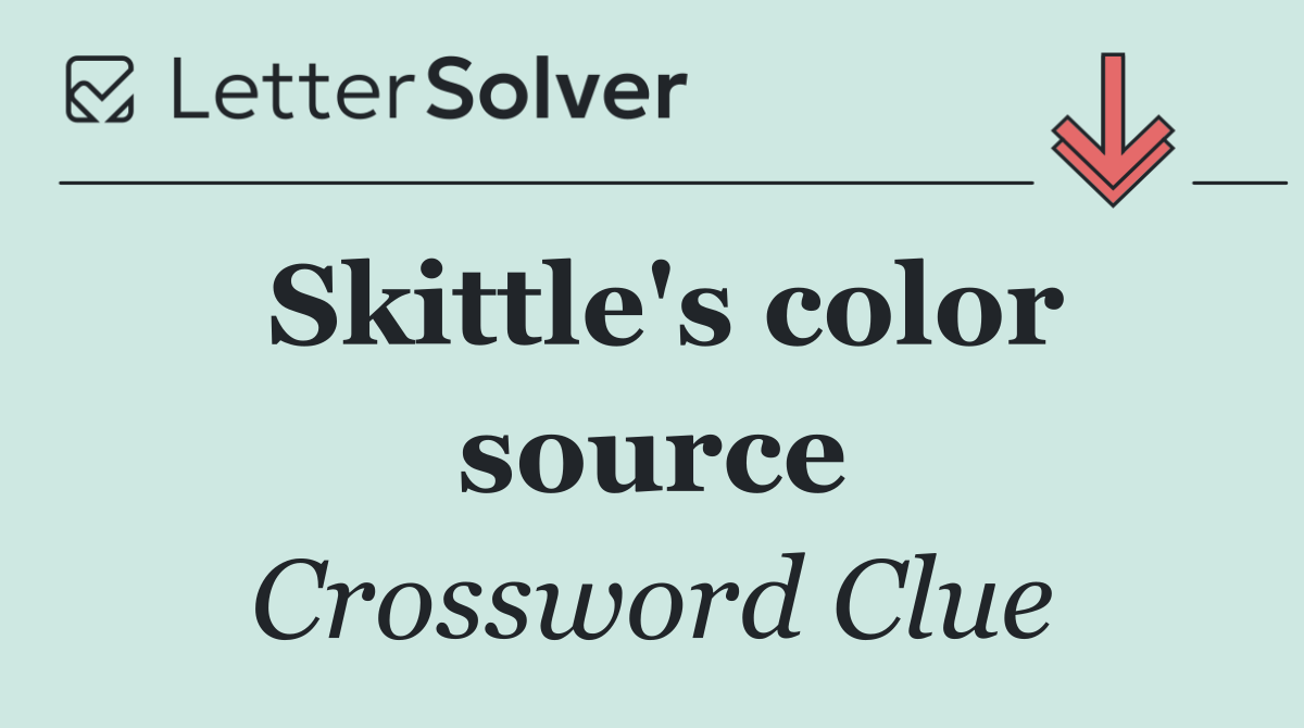 Skittle's color source