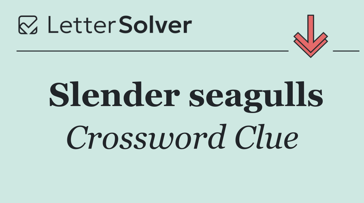 Slender seagulls