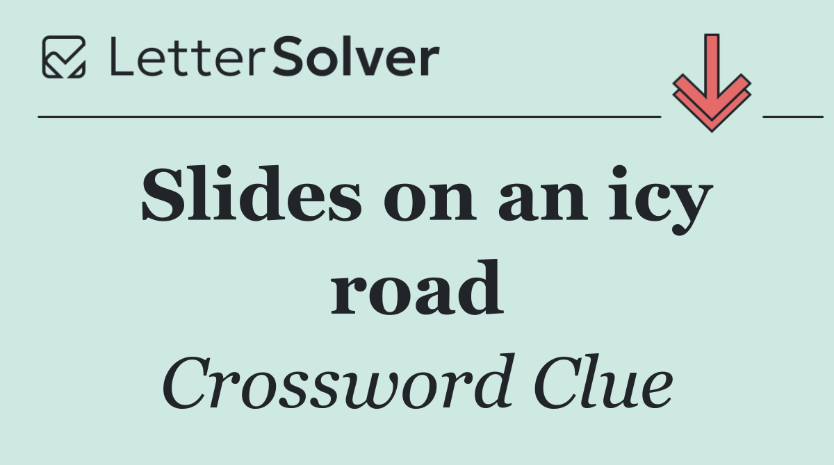 Slides on an icy road