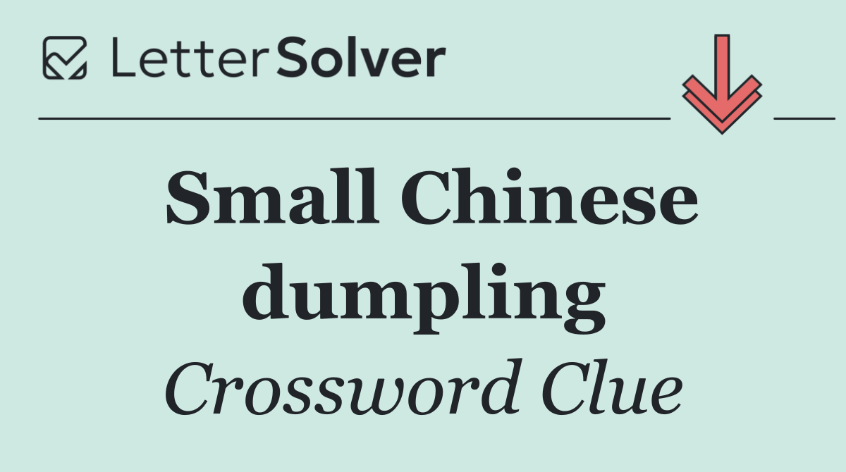 Small Chinese dumpling