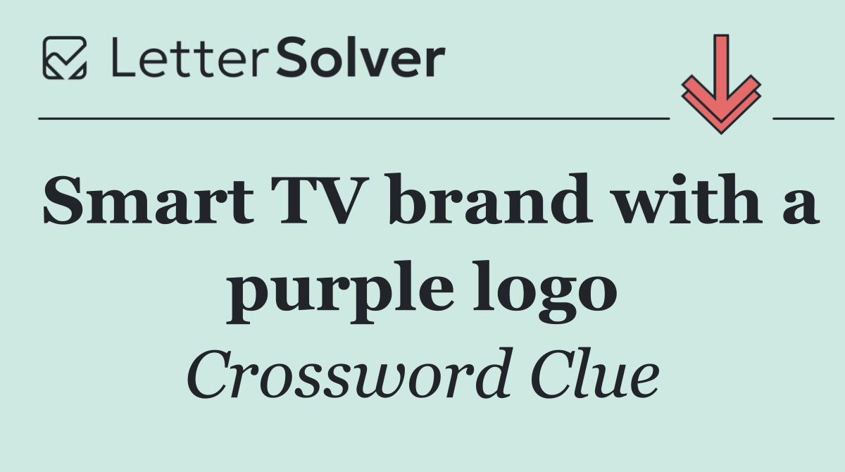 Smart TV brand with a purple logo