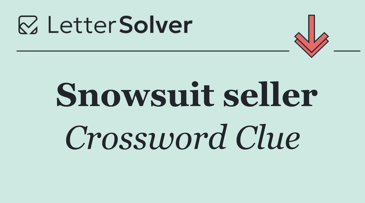 Snowsuit seller