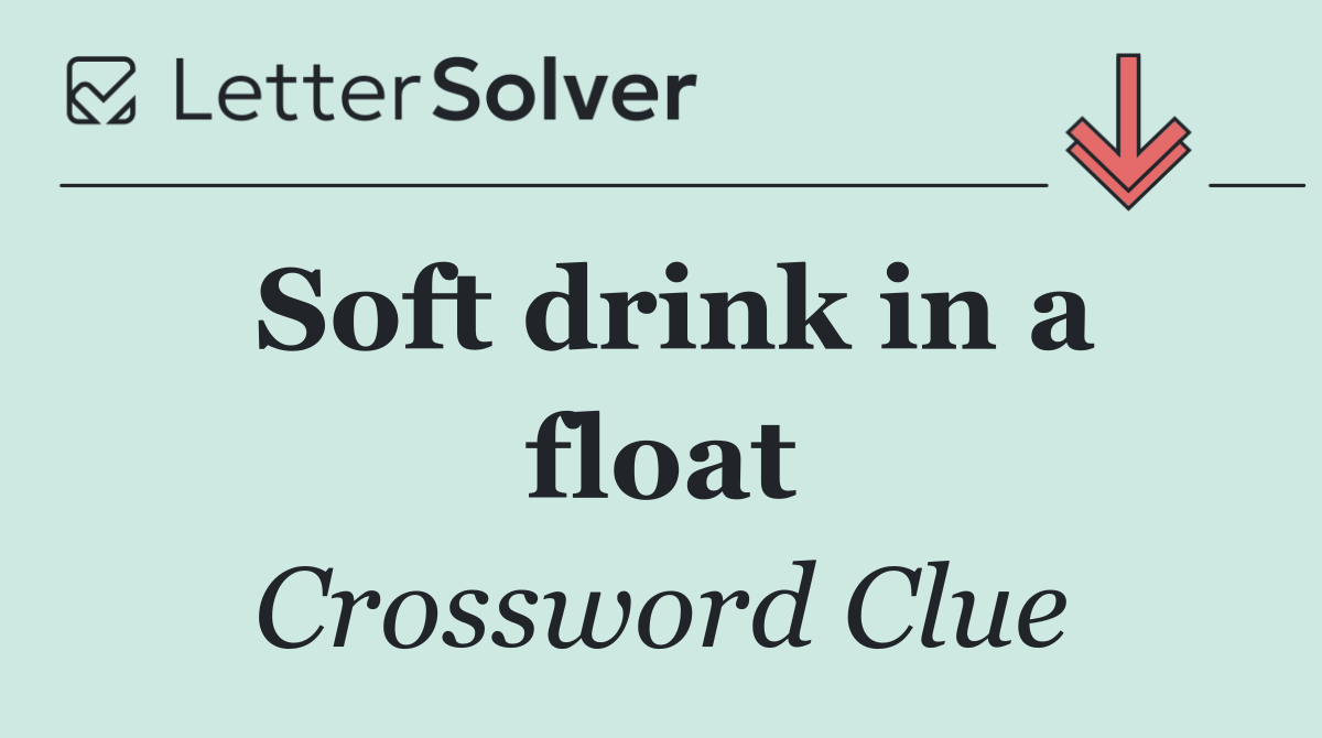 Soft drink in a float